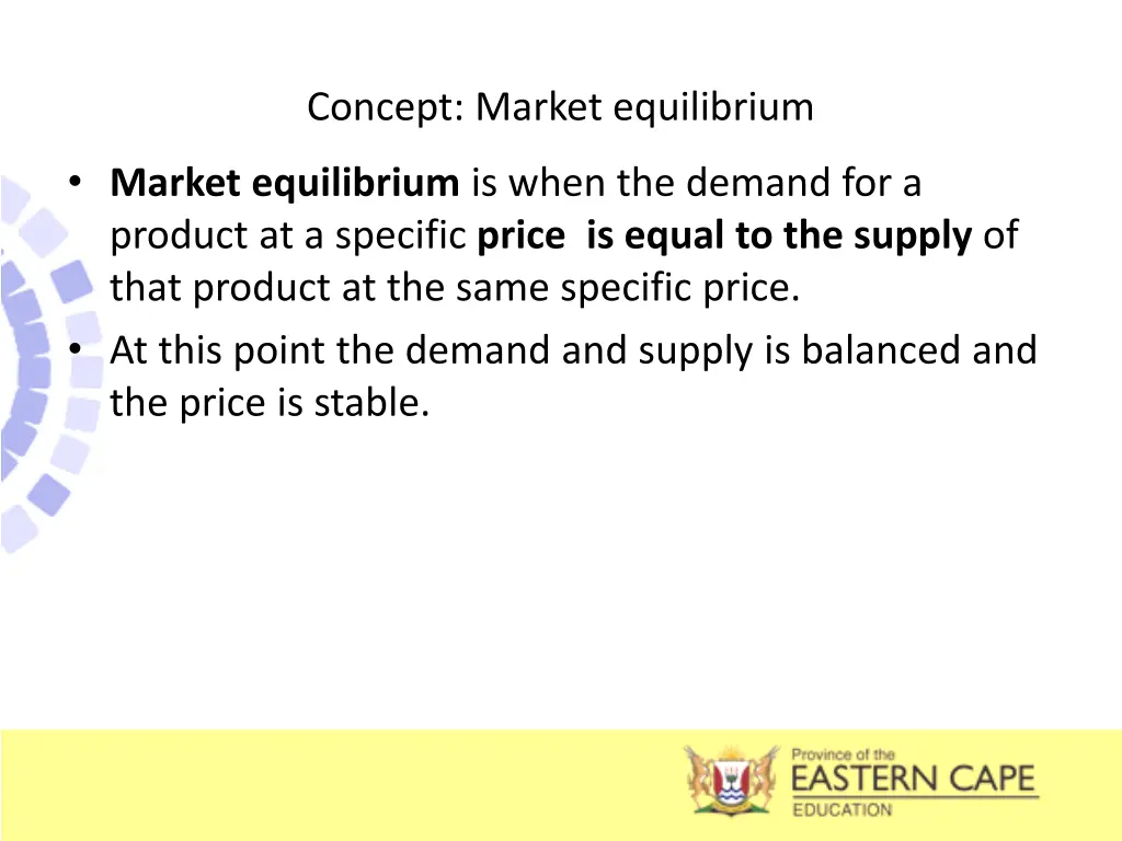 concept market equilibrium