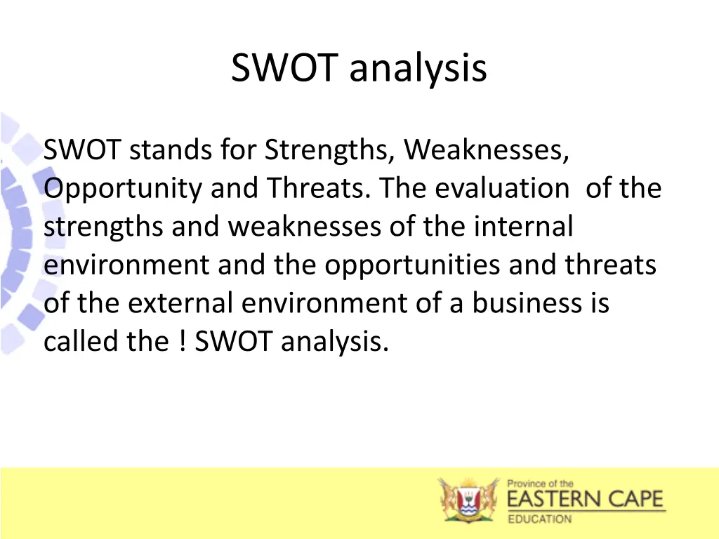 swot analysis