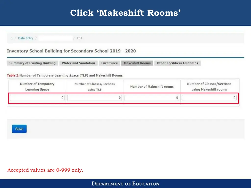 click makeshift rooms