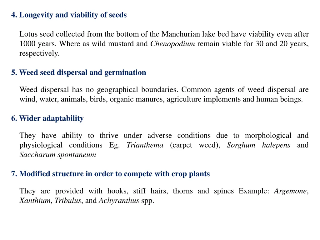 4 longevity and viability of seeds