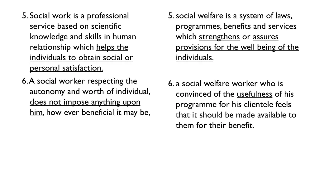 5 social work is a professional service based