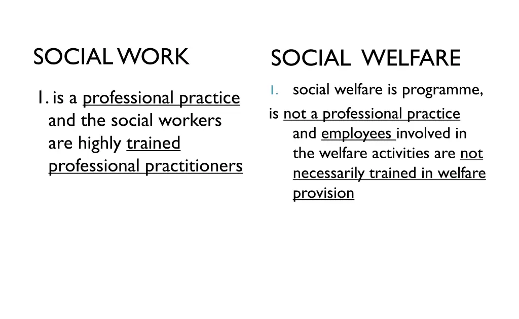 social work