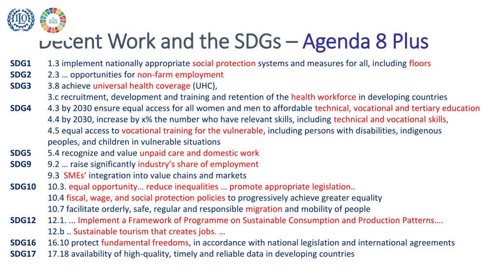 decent work and the sdgs decent work and the sdgs 1