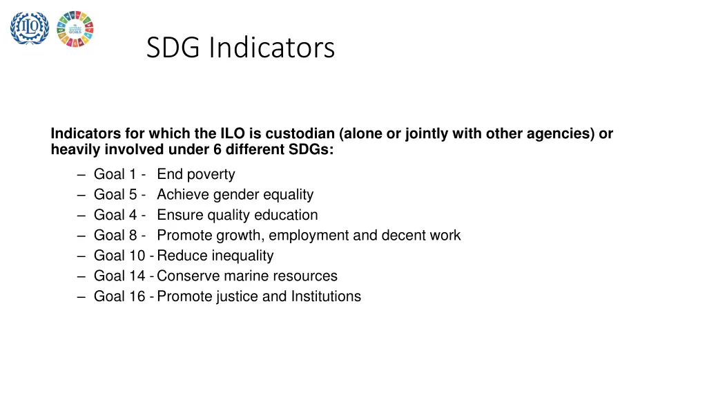 sdg indicators