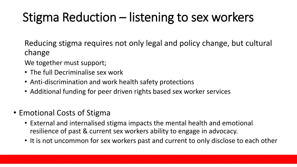 stigma reduction stigma reduction listening