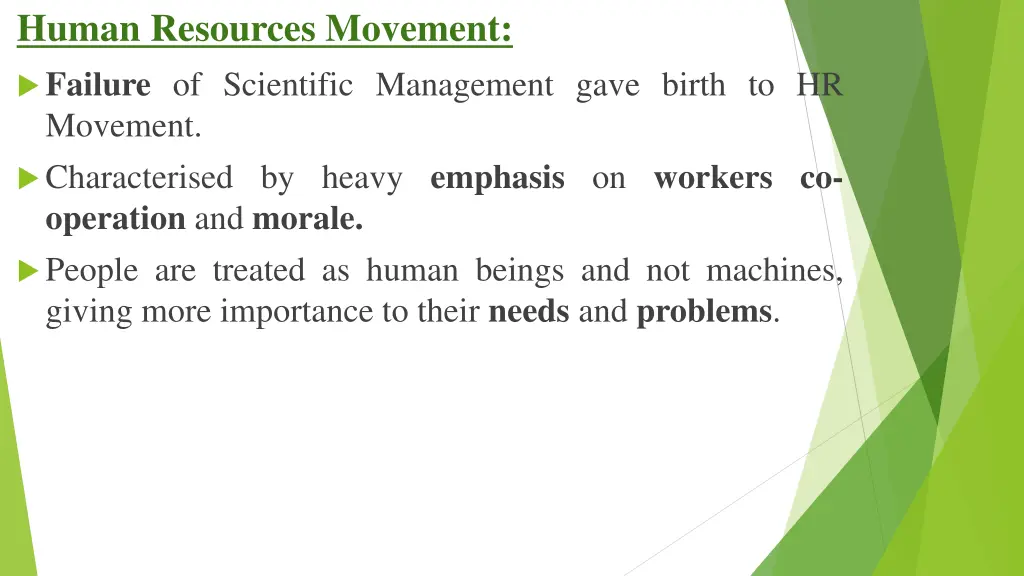 human resources movement