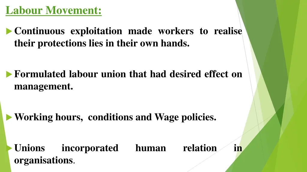 labour movement