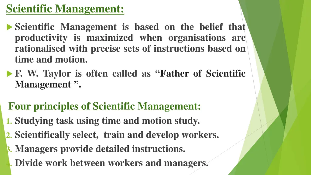 scientific management