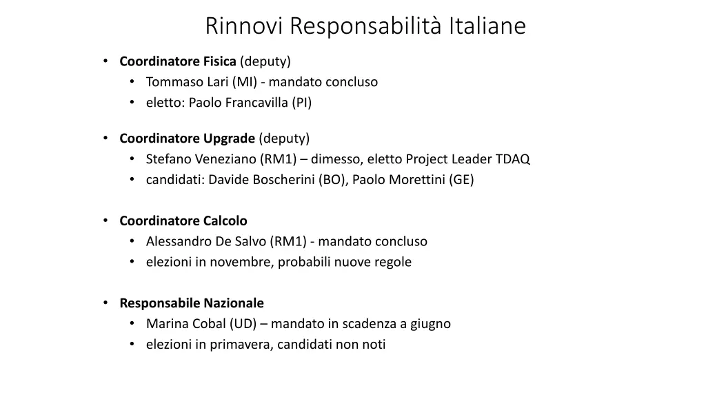 rinnovi responsabilit italiane