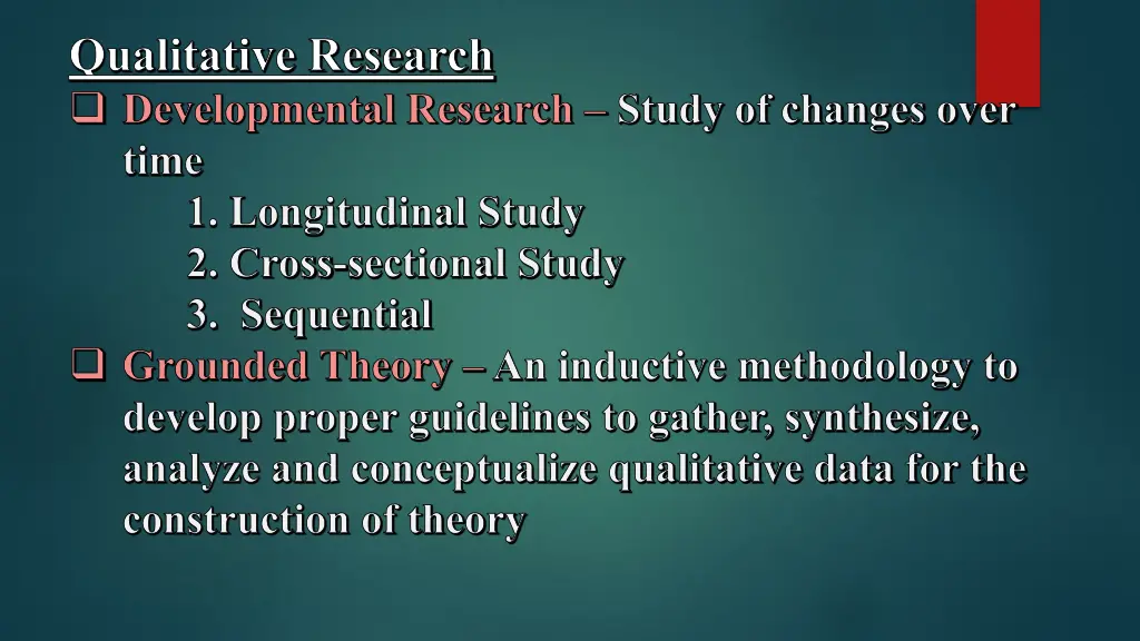 qualitative research developmental research study