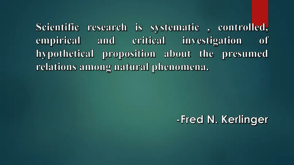 scientific research is systematic controlled