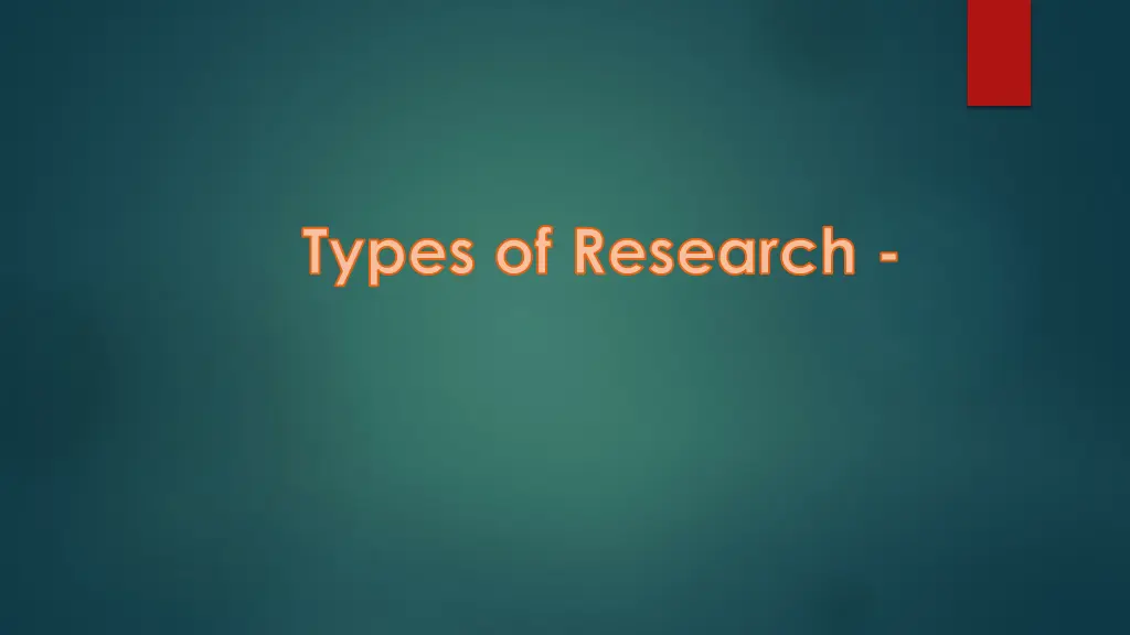 types of research