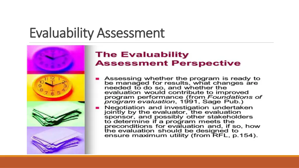 evaluability assessment evaluability assessment