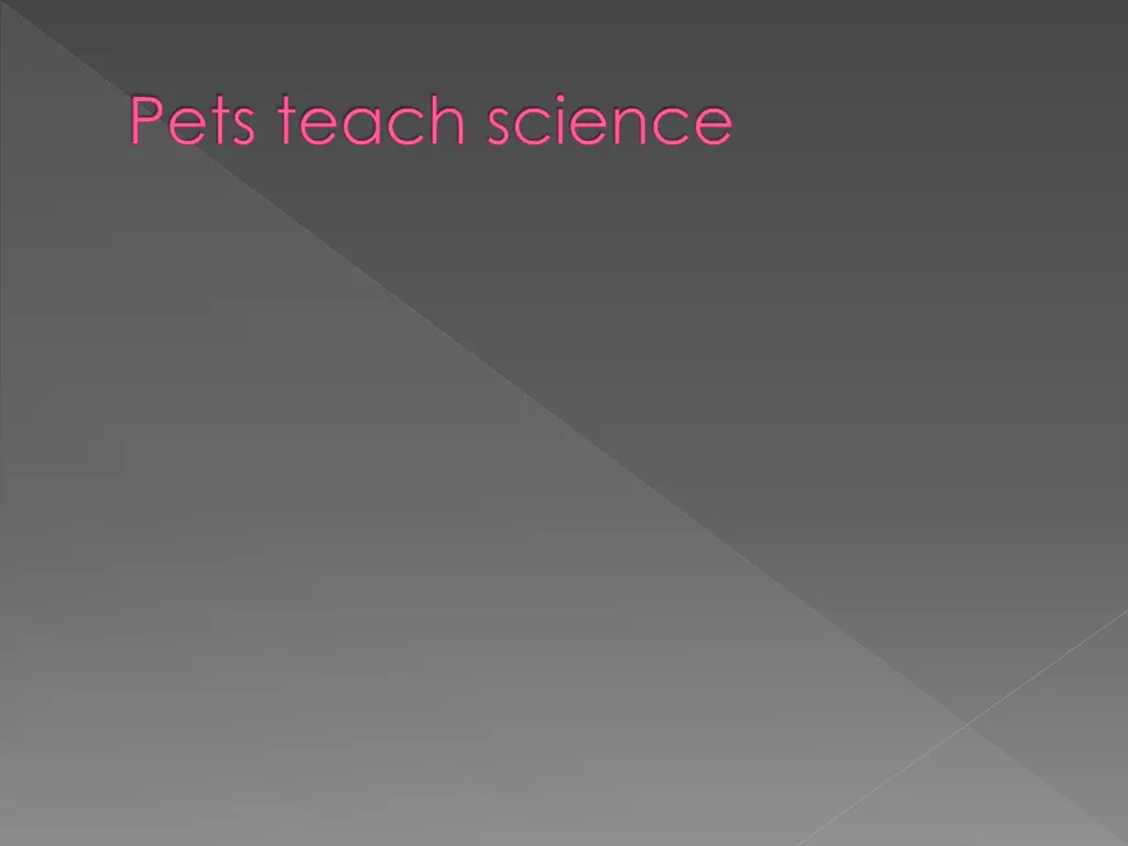 pets teach science