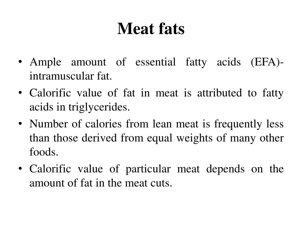 meat fats