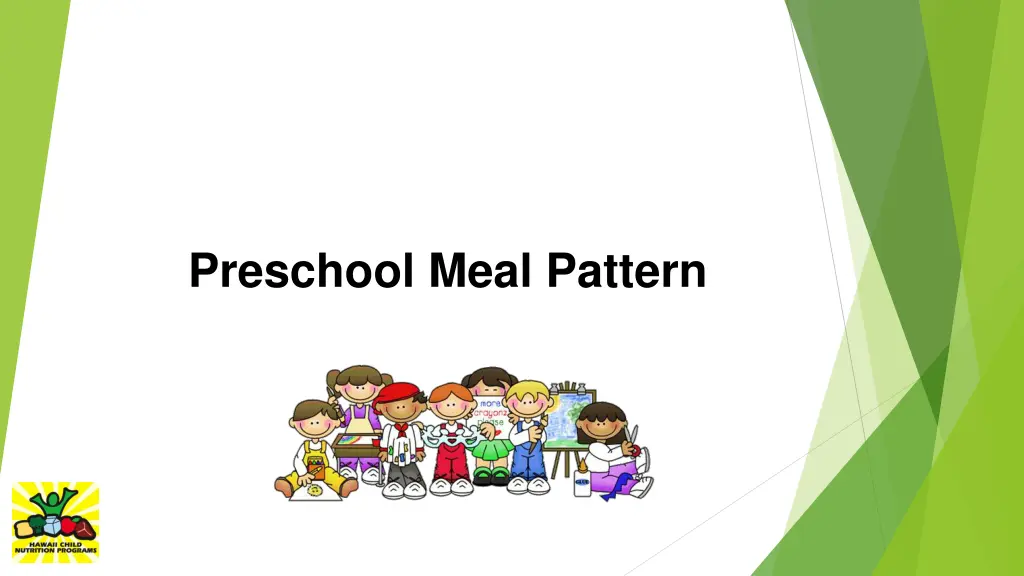 preschool meal pattern 1