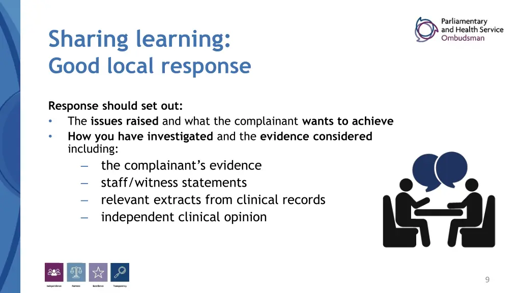 sharing learning good local response