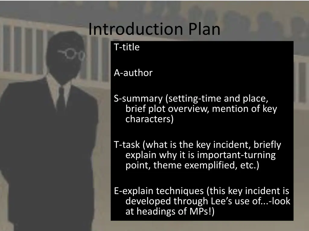 introduction plan t title