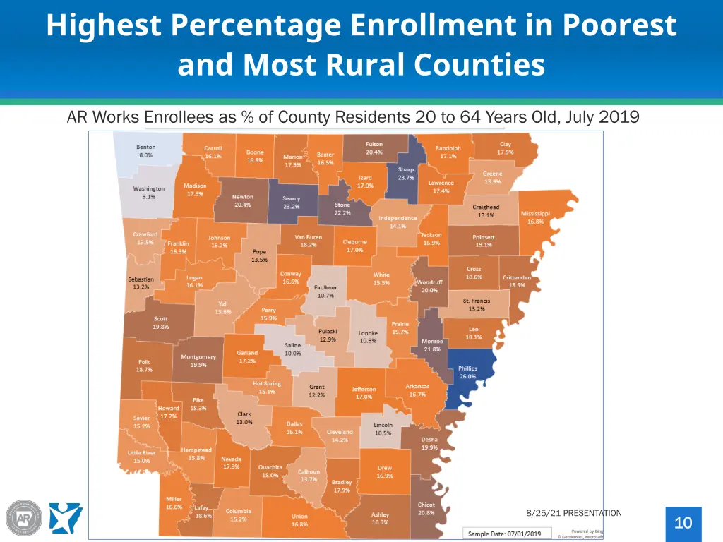 highest percentage enrollment in poorest and most