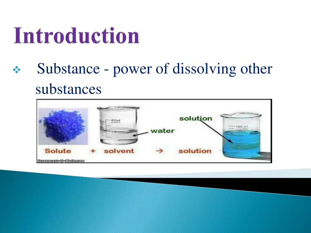 substance power of dissolving other substances