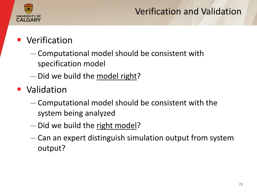 verification and validation