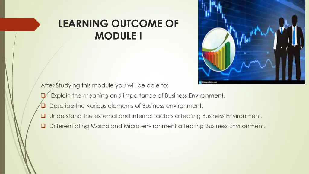 learning outcome of module i