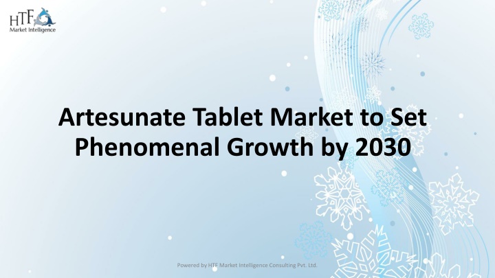 artesunate tablet market to set phenomenal growth