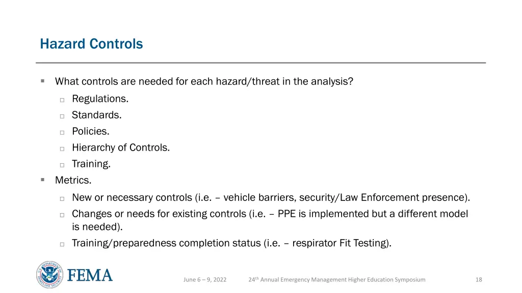 hazard controls