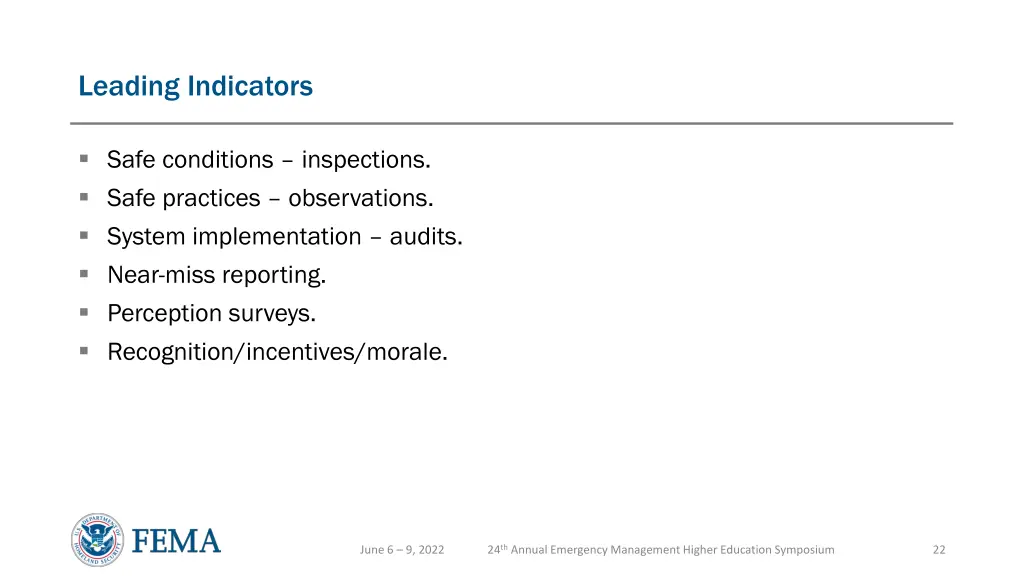 leading indicators