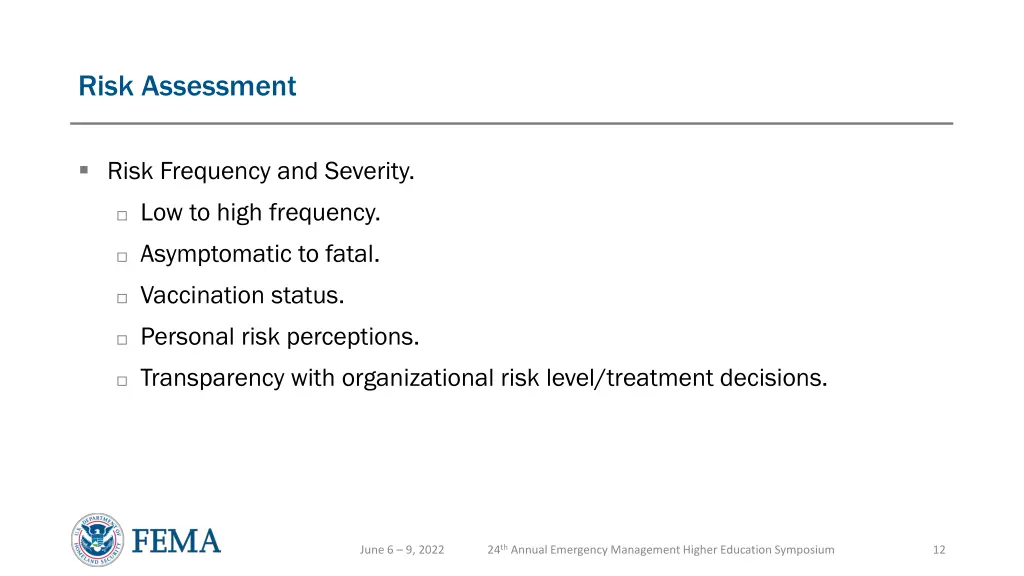 risk assessment 1