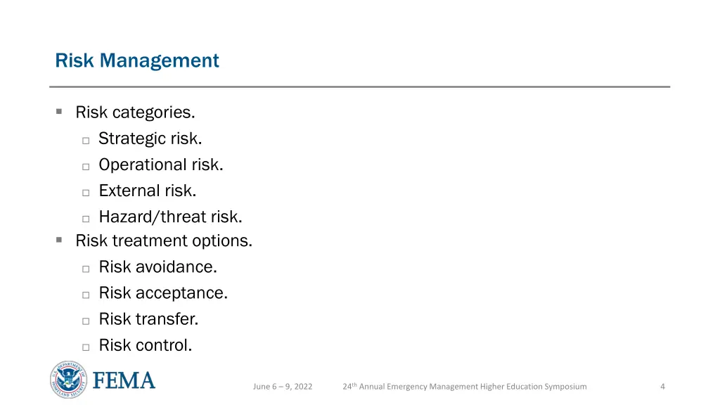 risk management