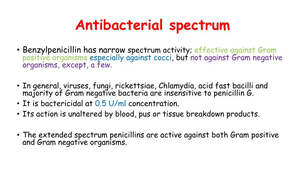 antibacterial spectrum