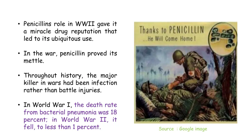 penicillins role in wwii gave it a miracle drug