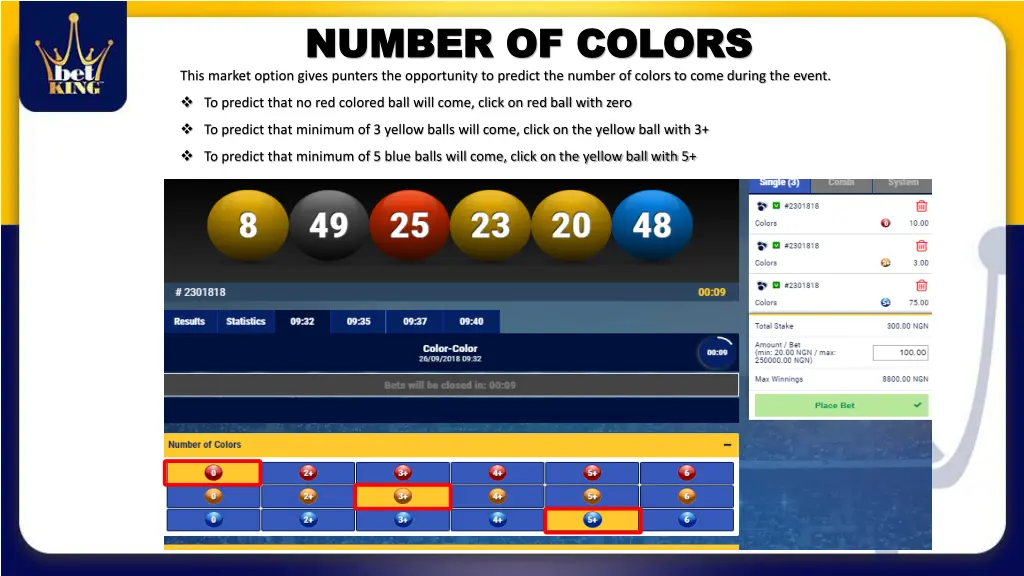 number of colors number of colors this market