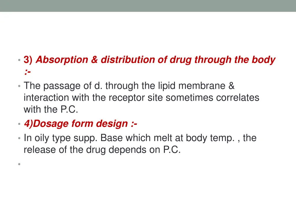 3 absorption distribution of drug through