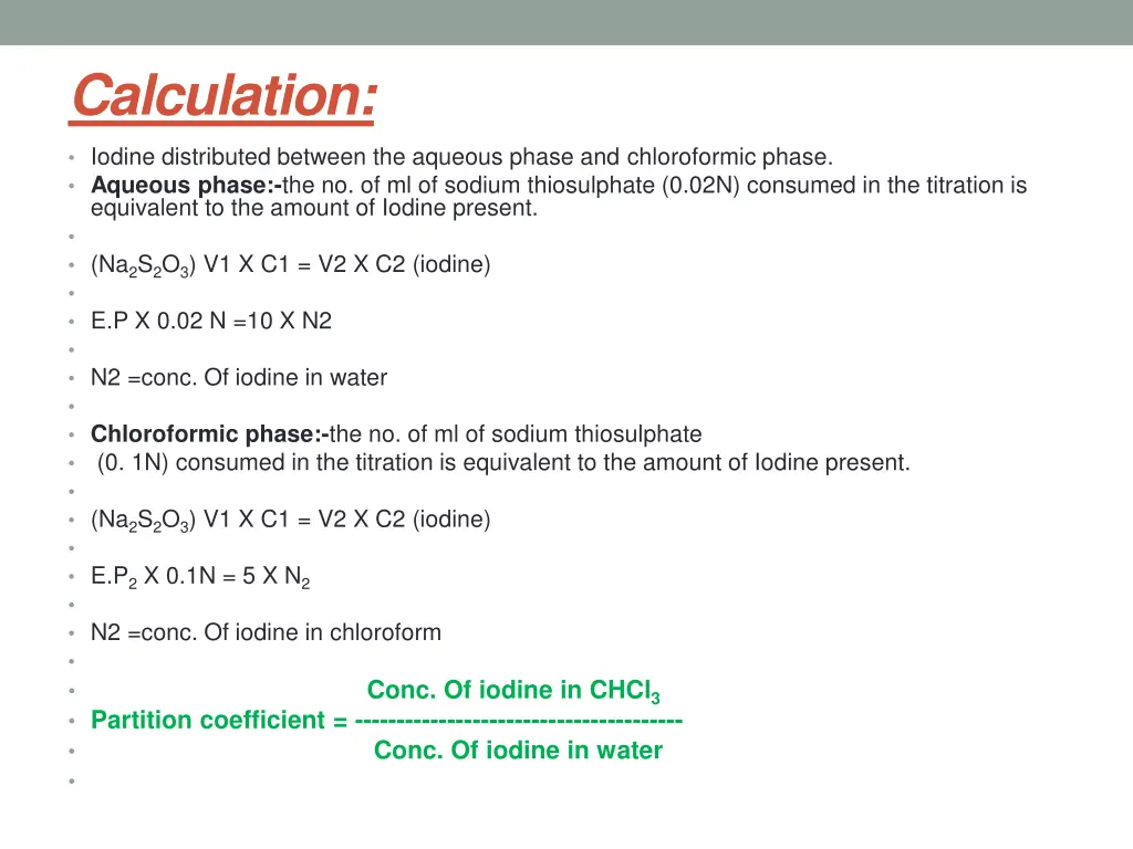 calculation