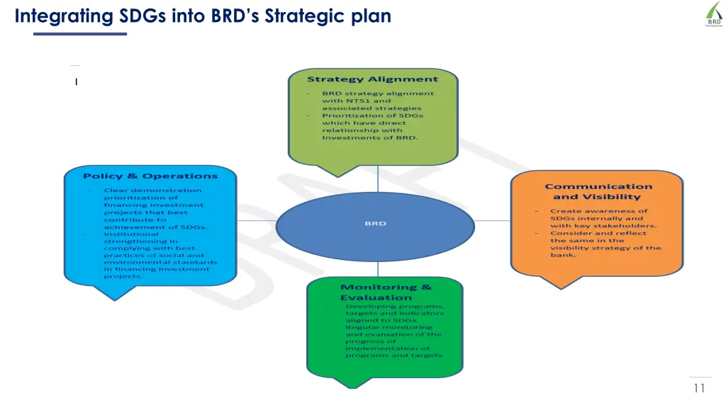 integrating sdgs into brd s strategic plan