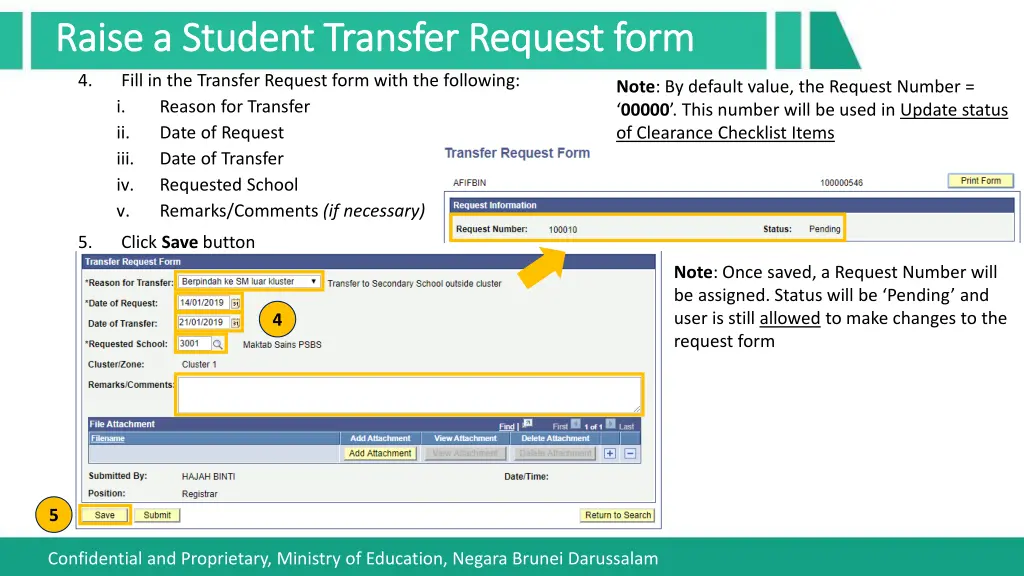 raise a student transfer request form raise 1