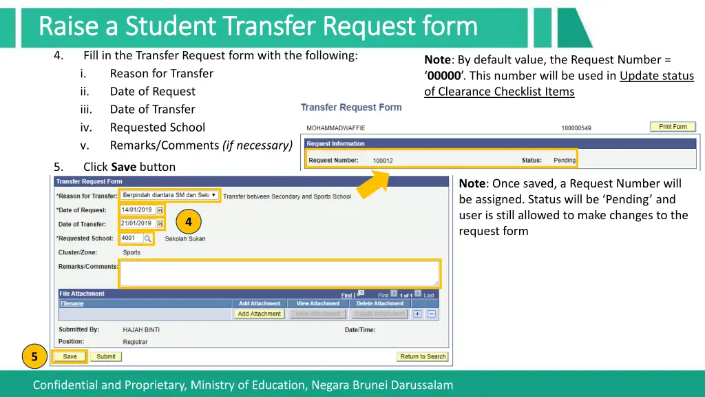 raise a student transfer request form raise 6