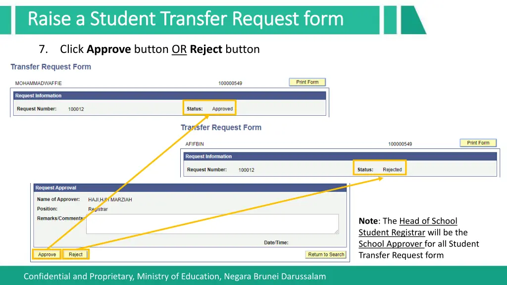 raise a student transfer request form raise 8