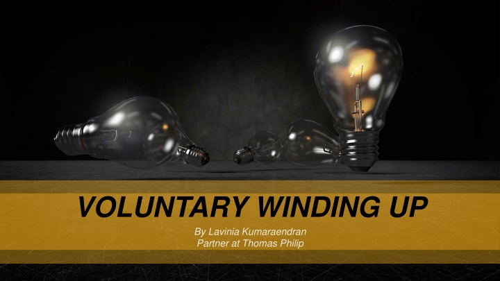 voluntary winding up by lavinia kumaraendran