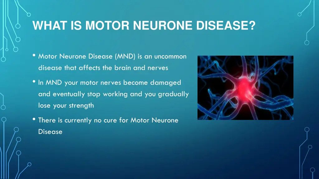 what is motor neurone disease