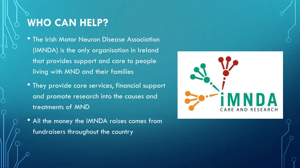 who can help the irish motor neuron disease