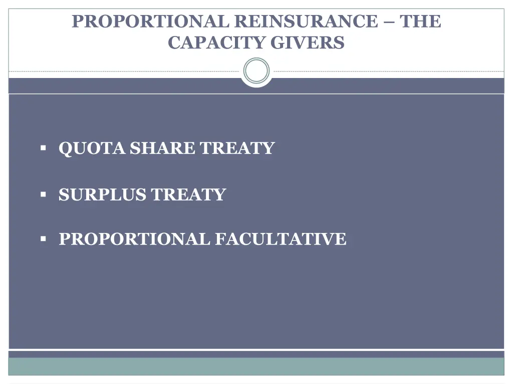 proportional reinsurance the capacity givers