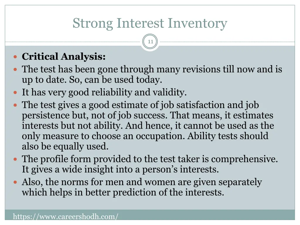 strong interest inventory 2