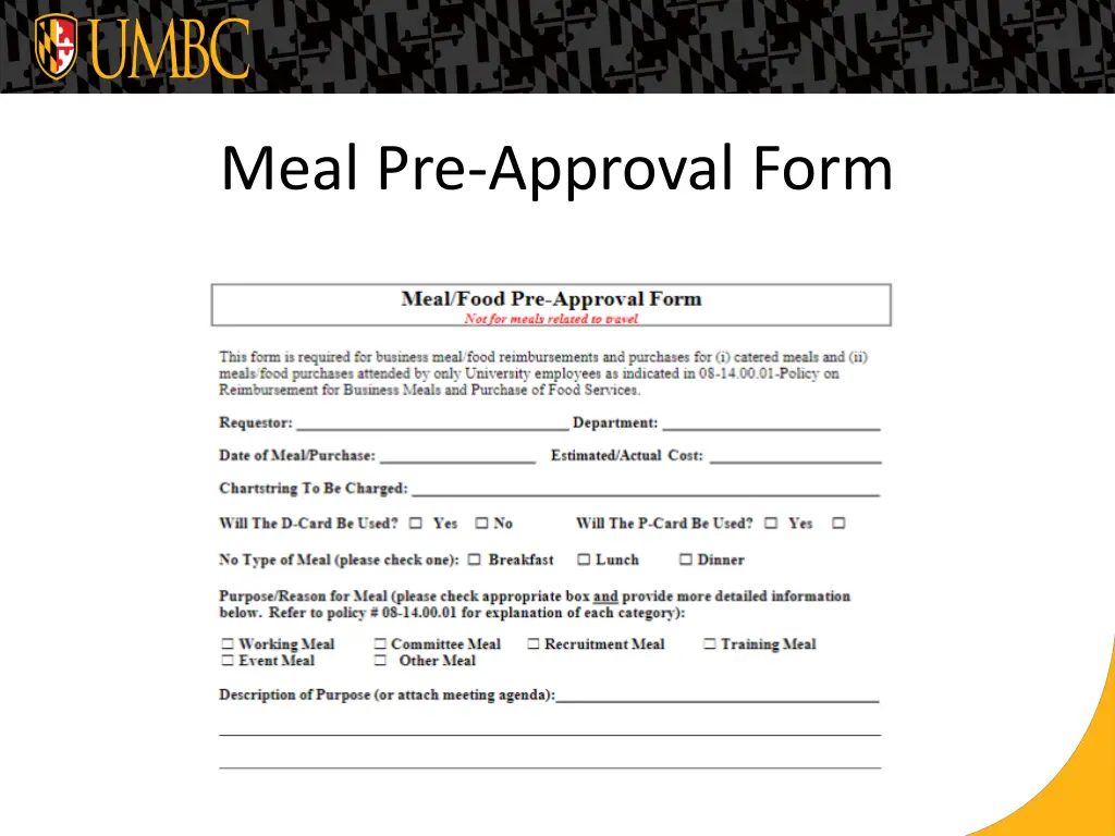 meal pre approval form 2