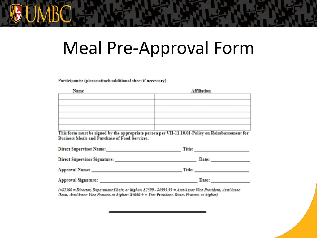 meal pre approval form 3