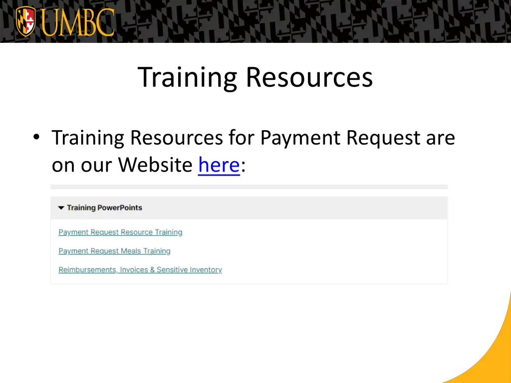 training resources