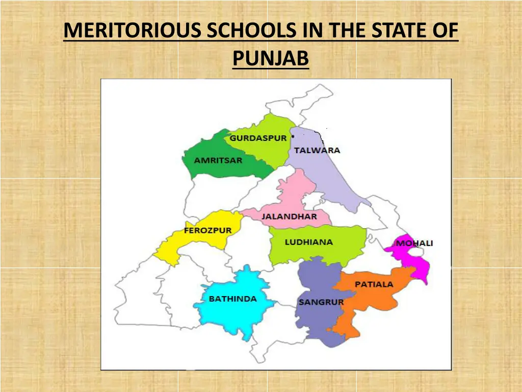 meritorious schools in the state of punjab