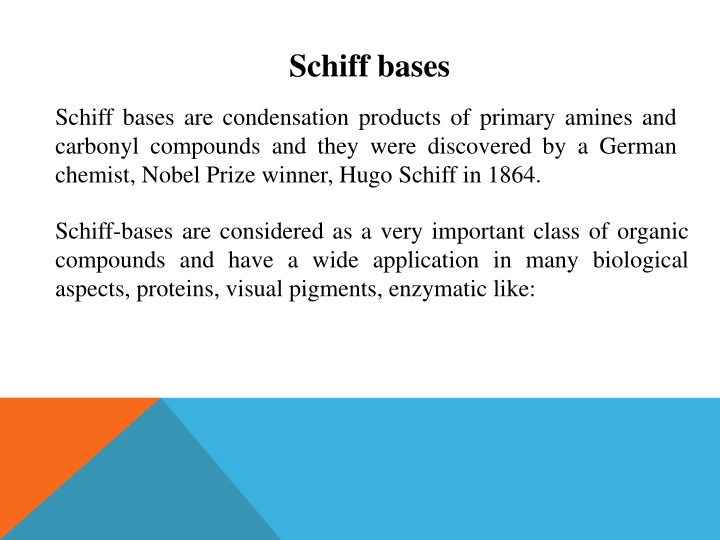 schiff bases